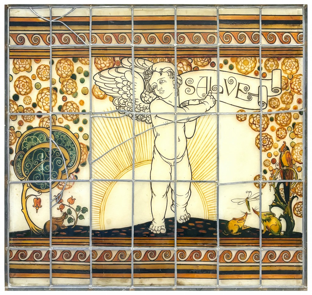 Vetrata policroma, manifattura Fornaci San Lorenzo - Galileo Chini