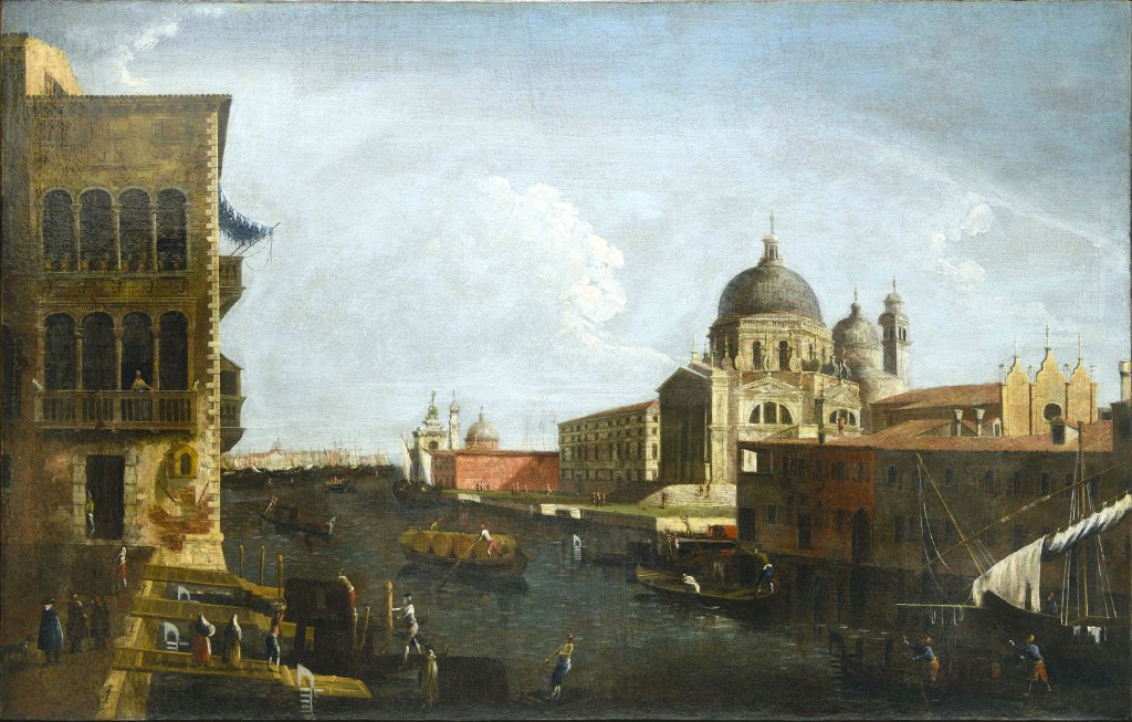 The Grand Canal from Palazzo Pisani towards Santa Maria della Salute, Venice - Francesco Albotto 