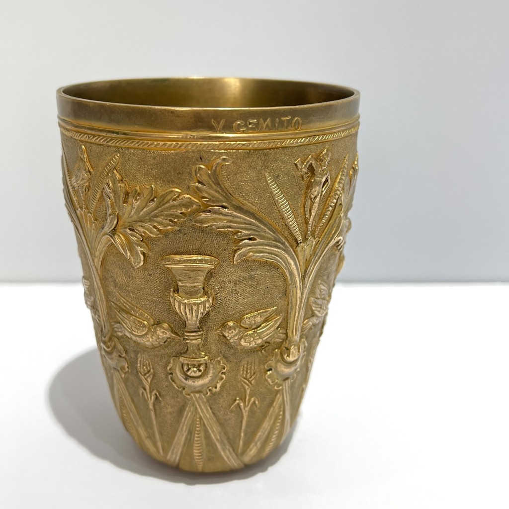 Cup with Pompeian decoration - Vincenzo Gemito